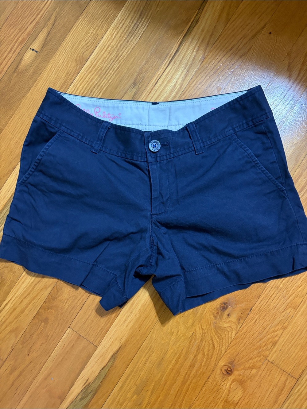 Lilly Pulitzer Navy Cotton Blend Women's Shorts